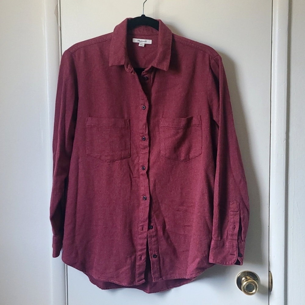 Madewell Rust Button-Up/ Flannel - image 1